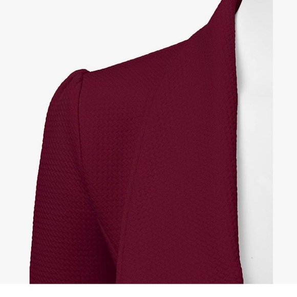 Classic Draped Open Front Blazer - Picture 4 of 5